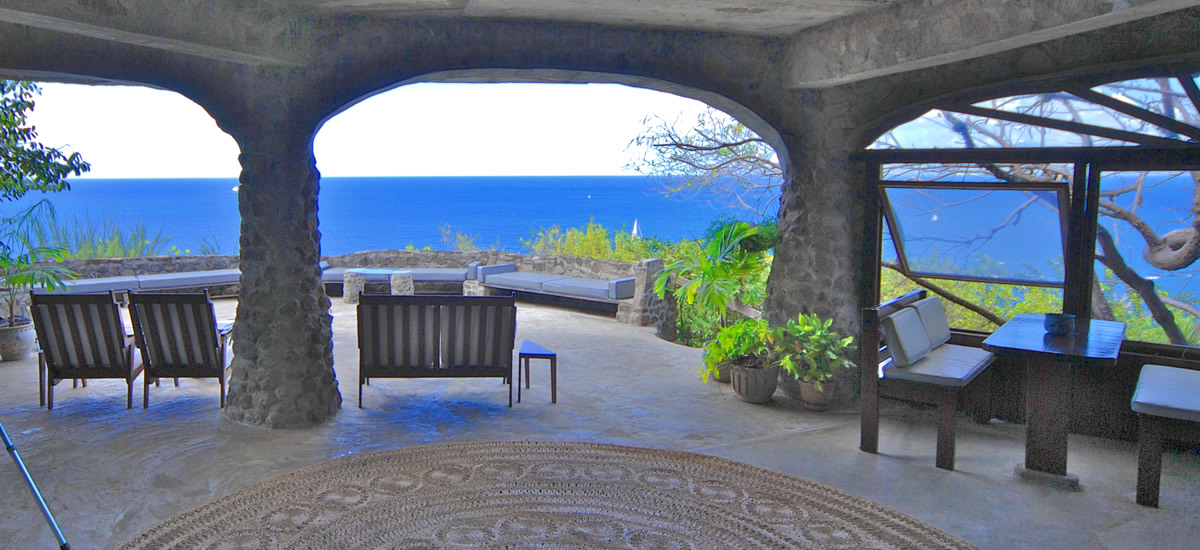 Iconic historic home for sale in Moonhole in Bequia in the Grenadines dating from the 1960's