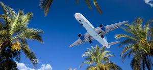 Airplane coming in to land