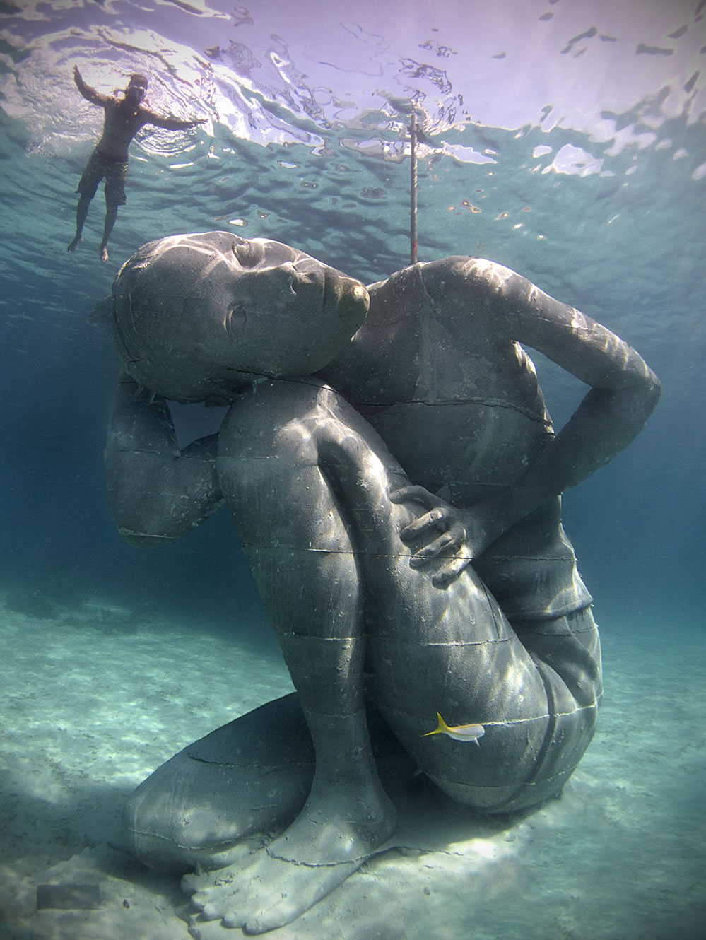 Ocean Atlas, Nassau, Bahamas, image courtesy of Jason deCaires Taylor