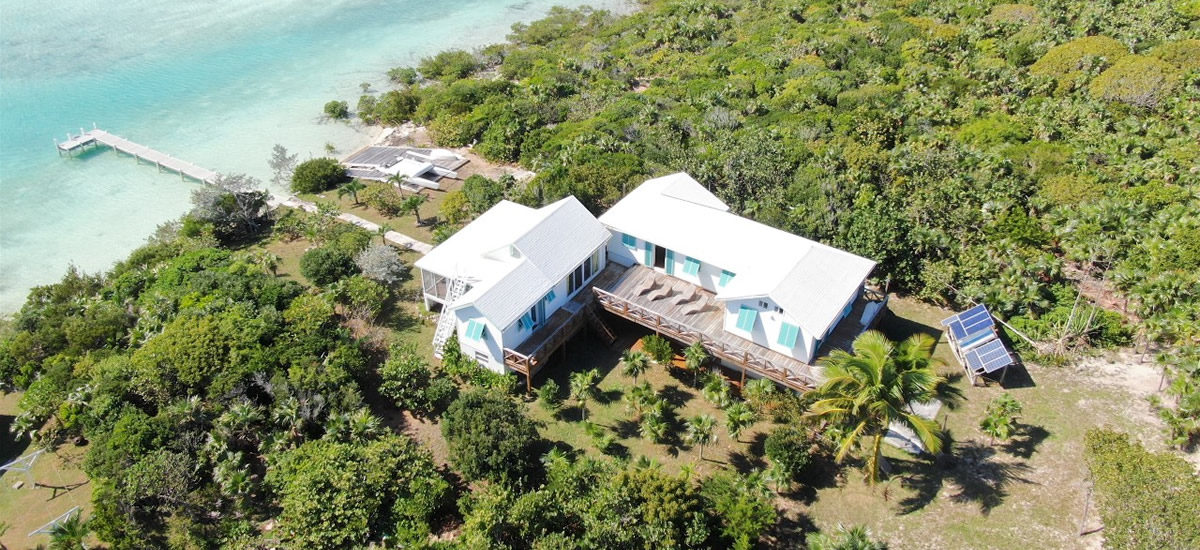 Off the grid home for sale in the Exuma Cays in The Bahamas