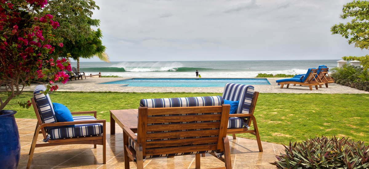 Beachfront home for sale on Playa Colorado, one of Nicaragua's best surf vacation spots