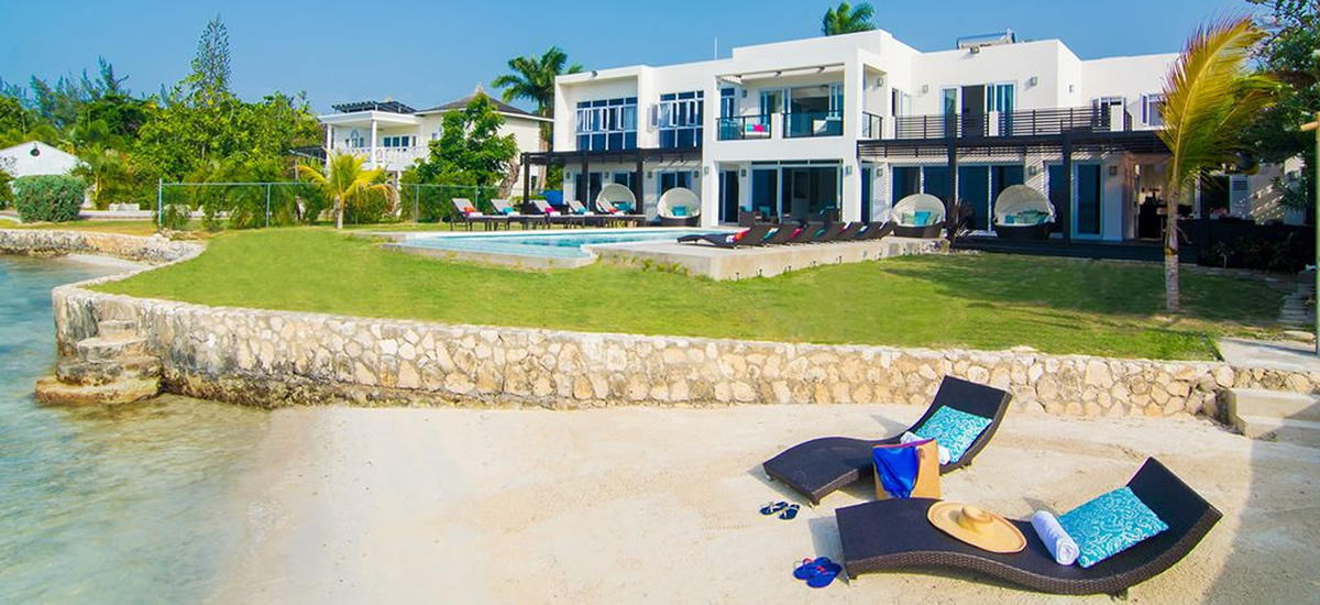 Beachfront home for sale in Montego Bay, Jamaica