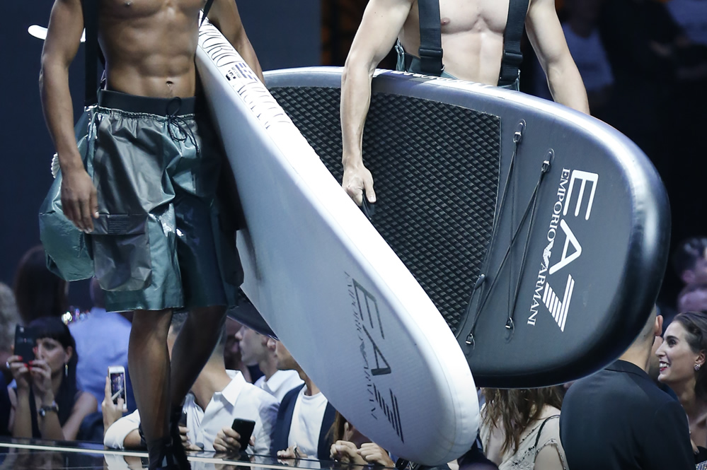 Emporio Armani surfboards