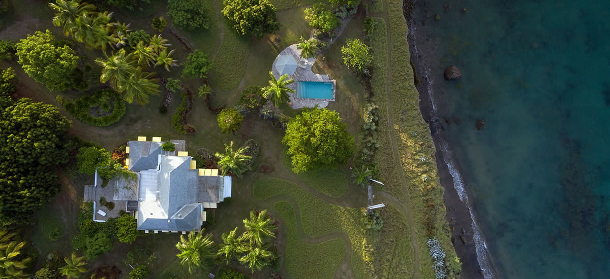 Beachfront home for sale in Nevis