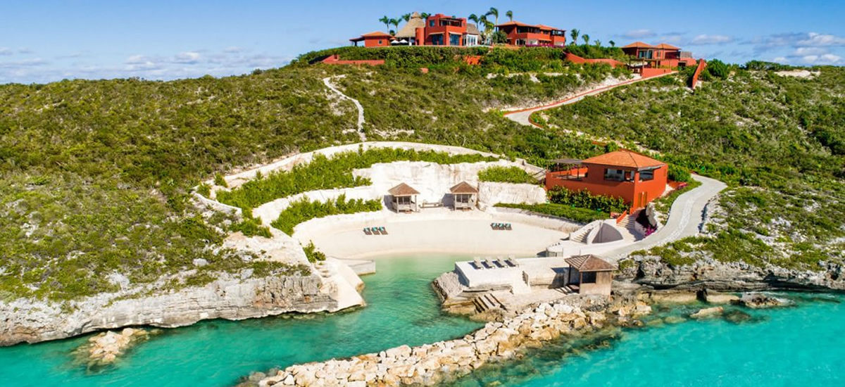 Ultra-luxury beachfront estate for sale in Turtle Tail, Providenciales in the Turks & Caicos Islands