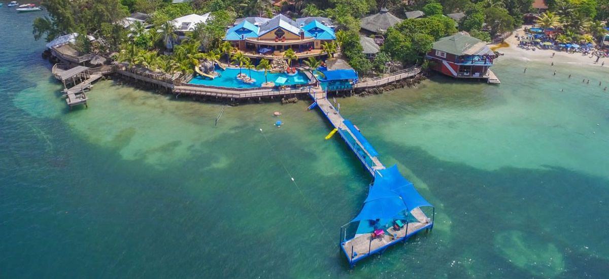 Waterfront bed & breakfast for sale in West Bay, Roatan