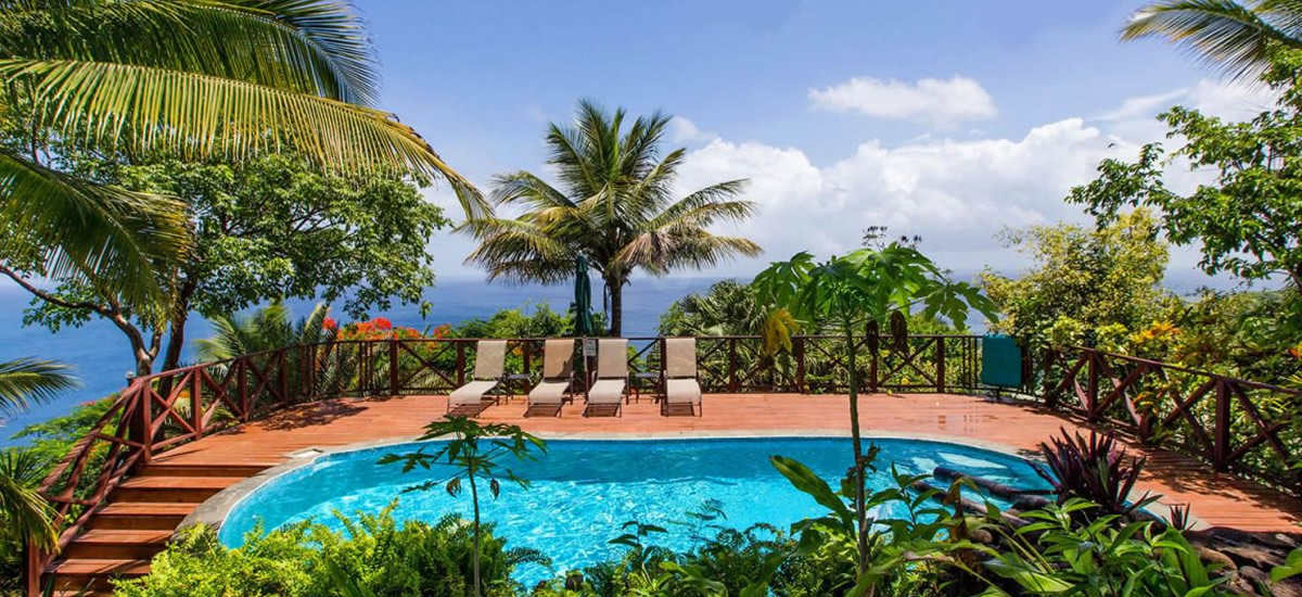 Guest house for sale in Marigot Bay, St Lucia