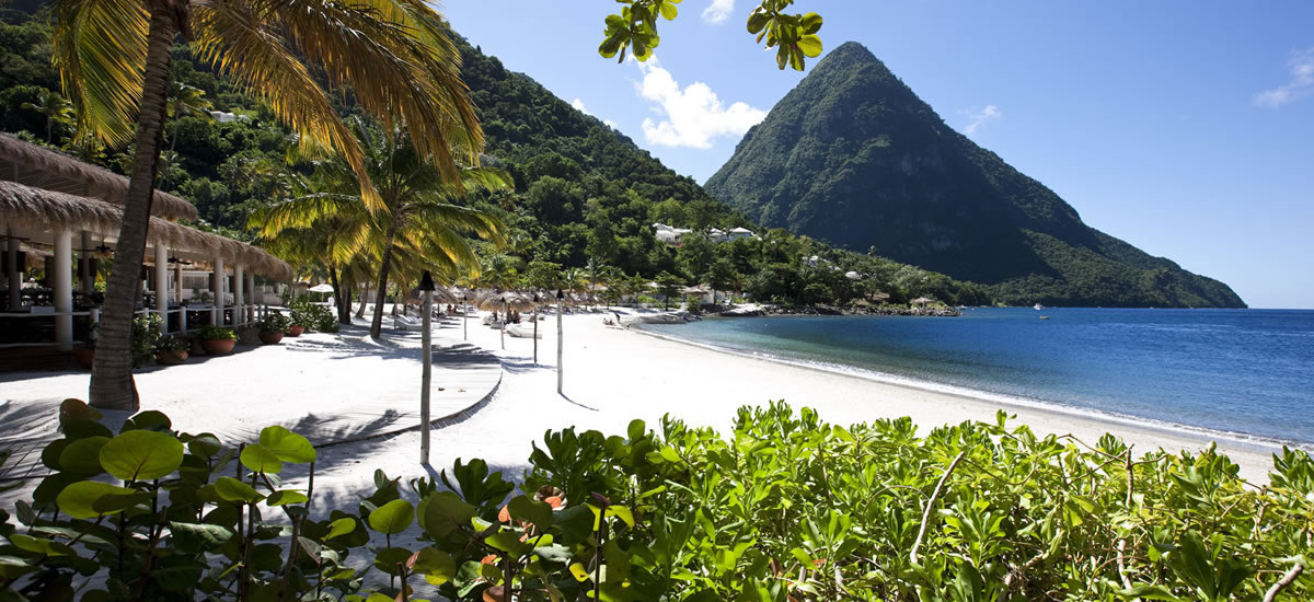 Restaurant on the beach at Sugar Beach