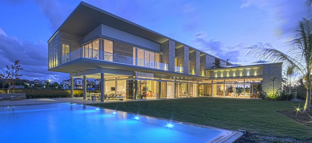 Home for sale overlooking the marina in Cap Cana