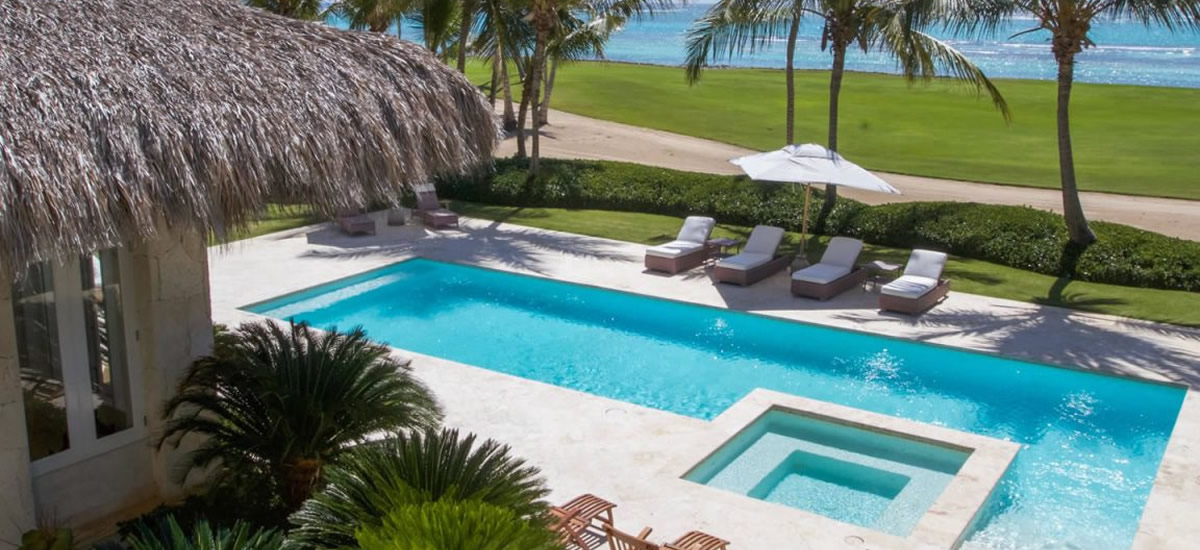Oceanfront home for sale in Punta Cana