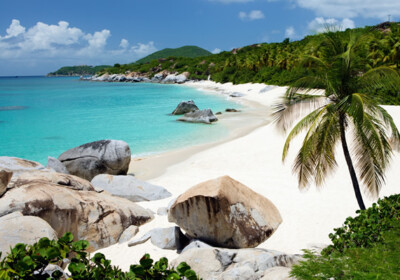 Beautiful beach in Virgin Gorda, BVI